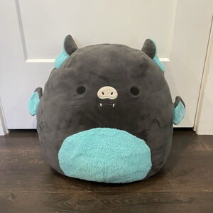 Squishmallow 16” Aldous The Fruit Bat Teal & Black